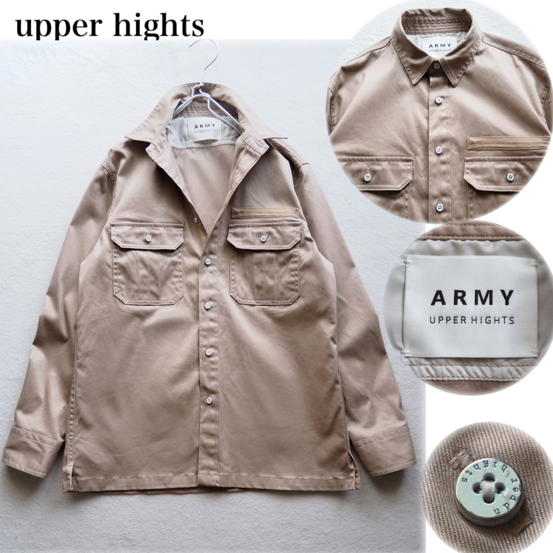 upper hights(アッパーハイツ)のupper hights ARMY ミリタリー ワークシャツ 長袖 羽織り レディースのトップス(シャツ/ブラウス(長袖/七分))の商品写真