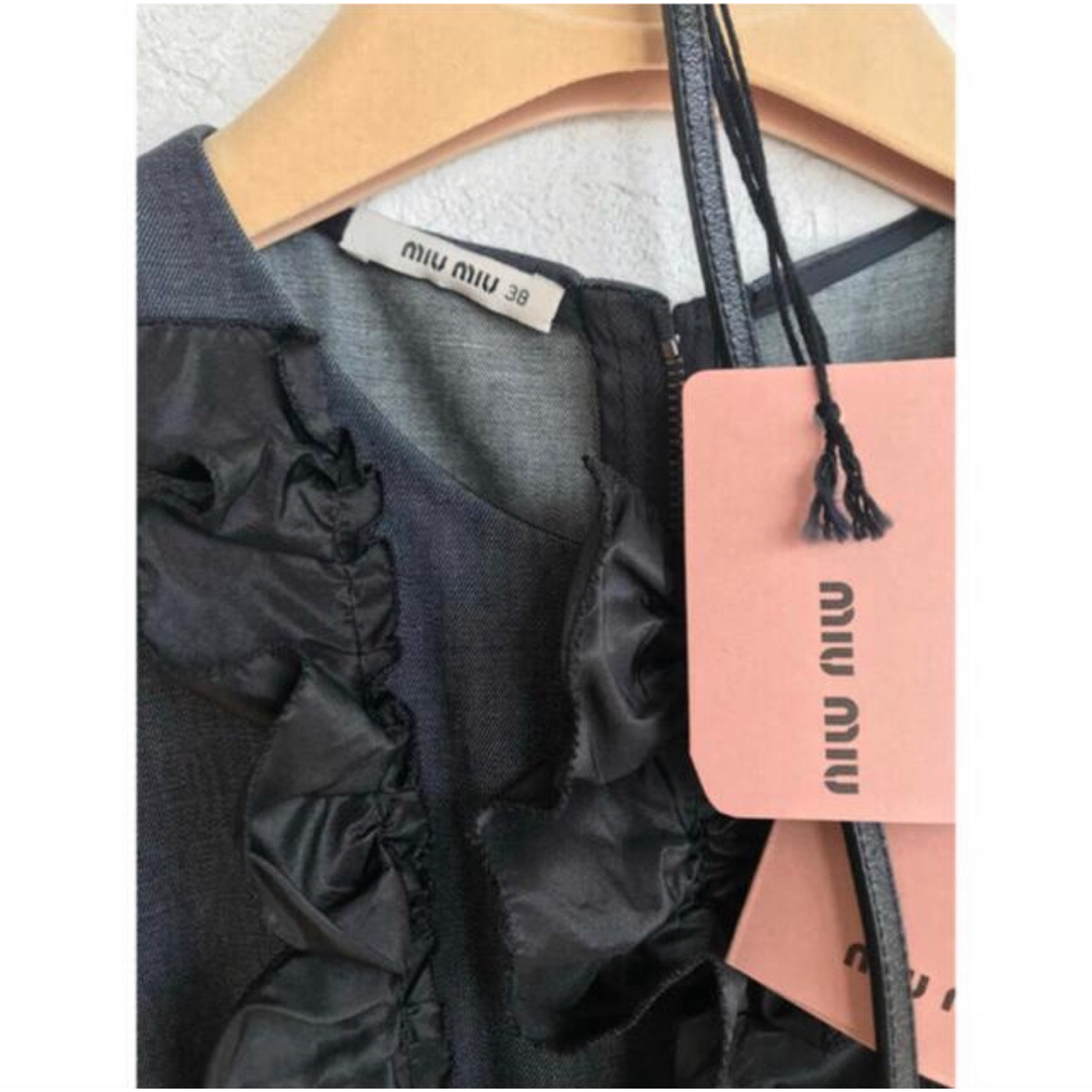 MIU MIU - miumiu デニムワンピース サイズ38 の通販 by am MIU MIU - miumiu デニムワンピース サイズ38 の通販 by am