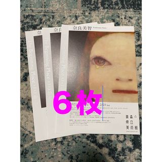 【限定】奈良美智　展  パンフレット　フライヤー　6枚セット(絵画/タペストリー)