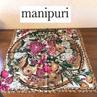 マニプリ(manipuri)の★新品★manipuri　マニプリ　シルクスカーフ６５　VEGAN　ベージュ(バンダナ/スカーフ)