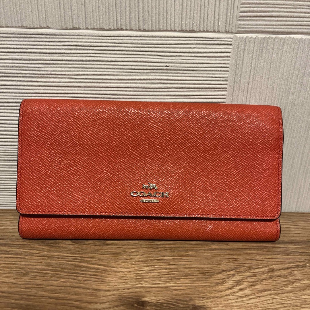 COACH(コーチ)のコーチ　長財布　オレンジ レディースのファッション小物(財布)の商品写真