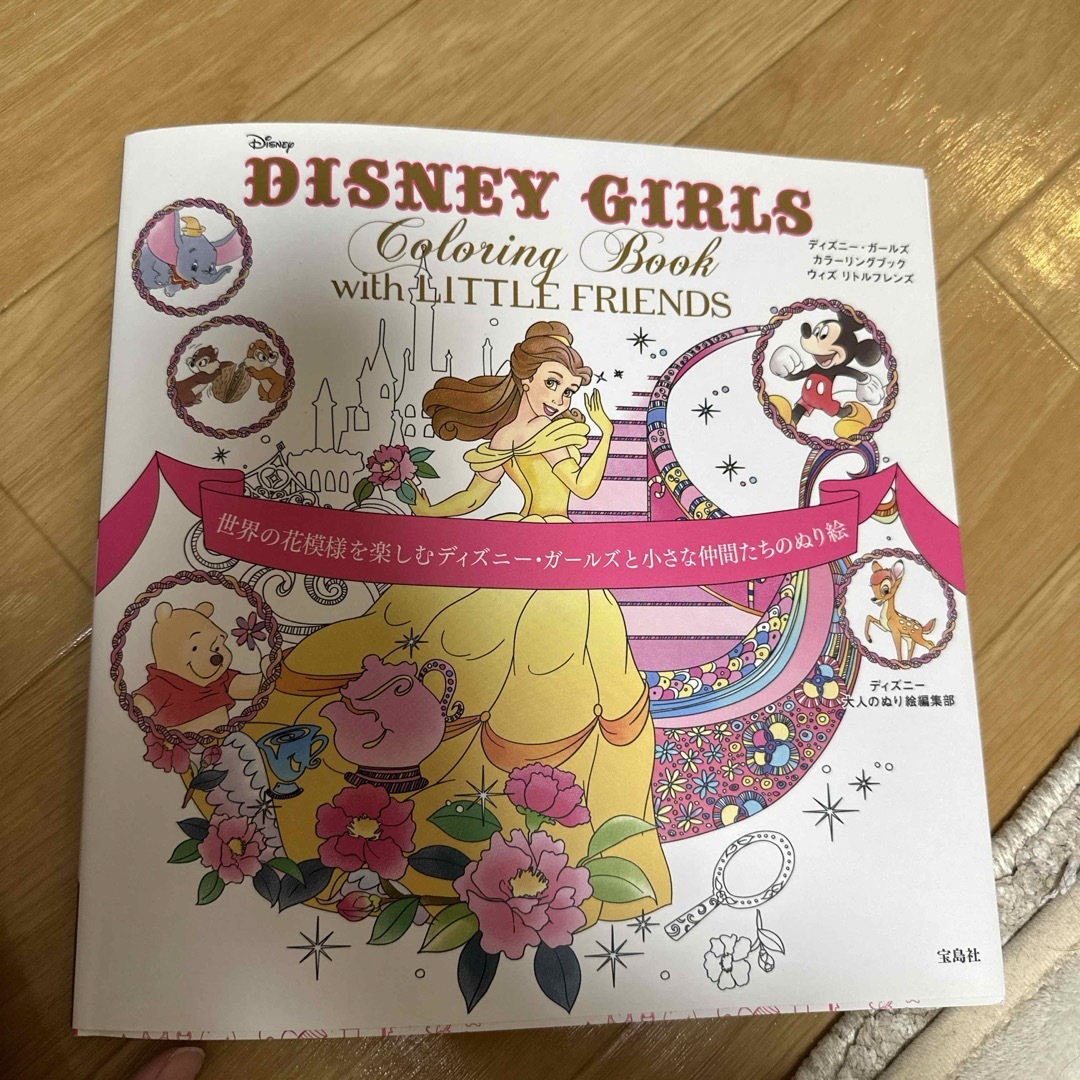 宝島社(タカラジマシャ)のＤＩＳＮＥＹ　ＧＩＲＬＳ　Ｃｏｌｏｒｉｎｇ　Ｂｏｏｋ　ｗｉｔｈ　ＬＩＴＴＬＥ　Ｆ エンタメ/ホビーの本(アート/エンタメ)の商品写真