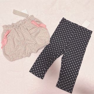 バースデイ(バースデイ)のハート柄　パンツ　レギンス　女の子　nennen バースデイ　ブラック　黒　新品(パンツ/スパッツ)