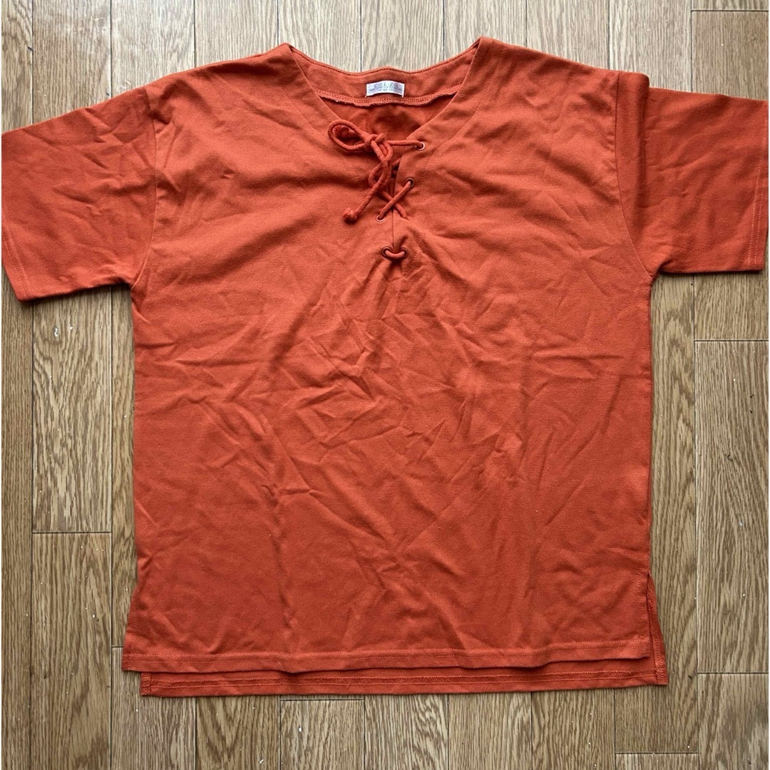 COLZA(コルザ)の新品　2枚セット　COLZA ハニーズ　Tシャツ　カーキ　オレンジ　レディース レディースのトップス(Tシャツ(半袖/袖なし))の商品写真