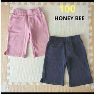 ハニービー(HONEY BEE)の中古　ハニービー　ストレッチ　ハーフパンツ　100 デビロック　定番　ユニクロ(パンツ/スパッツ)