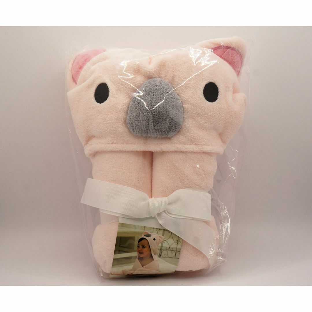 DEIGO ベビー フード付きバスタオル 赤ちゃん ピンクコアラ キッズ/ベビー/マタニティのベビー服(~85cm)(バスローブ)の商品写真