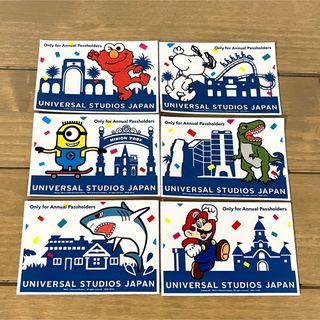 ユニバーサルスタジオジャパン(USJ)のUSJ ユニバ 年間パスケース フィルムパスケース 全種セット 6枚 非売品(キャラクターグッズ)