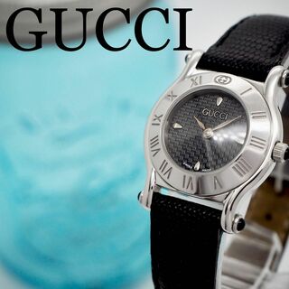 グッチ(Gucci)の158 GUCCI グッチ時計　レディース腕時計　ブラック　箱付き　アンティーク(その他)