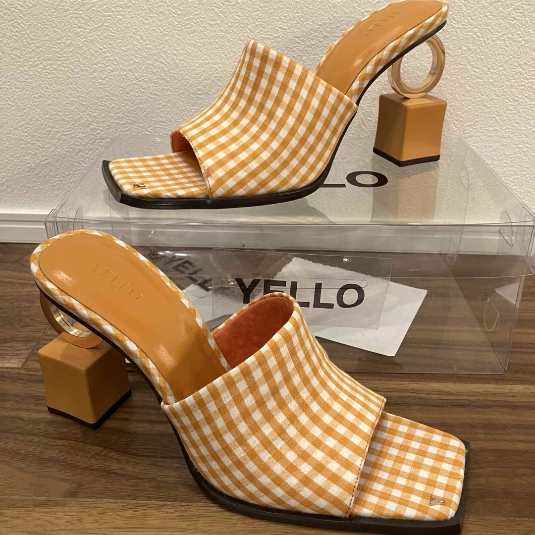 yello ギンガムチェックサンダル/ CARROTA RING SANDALS レディースの靴/シューズ(サンダル)の商品写真