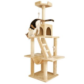 キャットタワー　スリムタイプ　全高155cm 猫用品　ペット用品(猫)