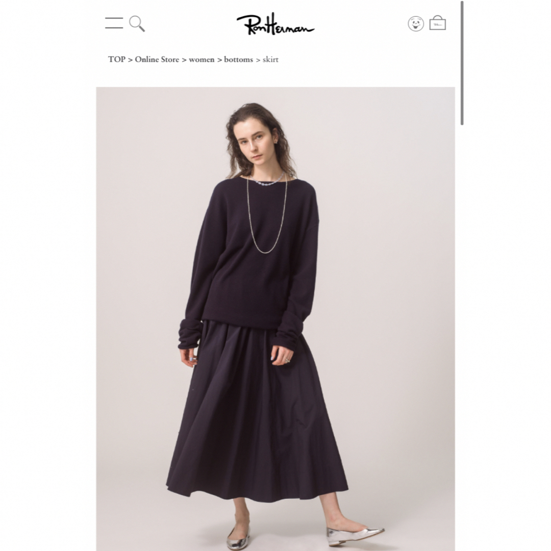 Ron Herman(ロンハーマン)の新品　Ron Herman Gather Skirt ロンハーマン レディースのスカート(ロングスカート)の商品写真