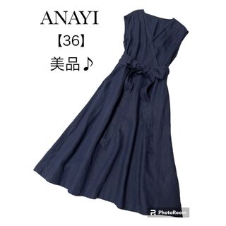 ANAYI - アナイ 36 シャーリング ドット ワンピースの通販 by ゆり's