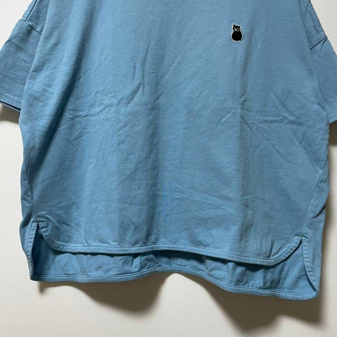 FRAPBOIS(フラボア)のFRAPBOIS  フラボア　クマ　半袖　Tシャツ　ブルー レディースのトップス(Tシャツ(半袖/袖なし))の商品写真