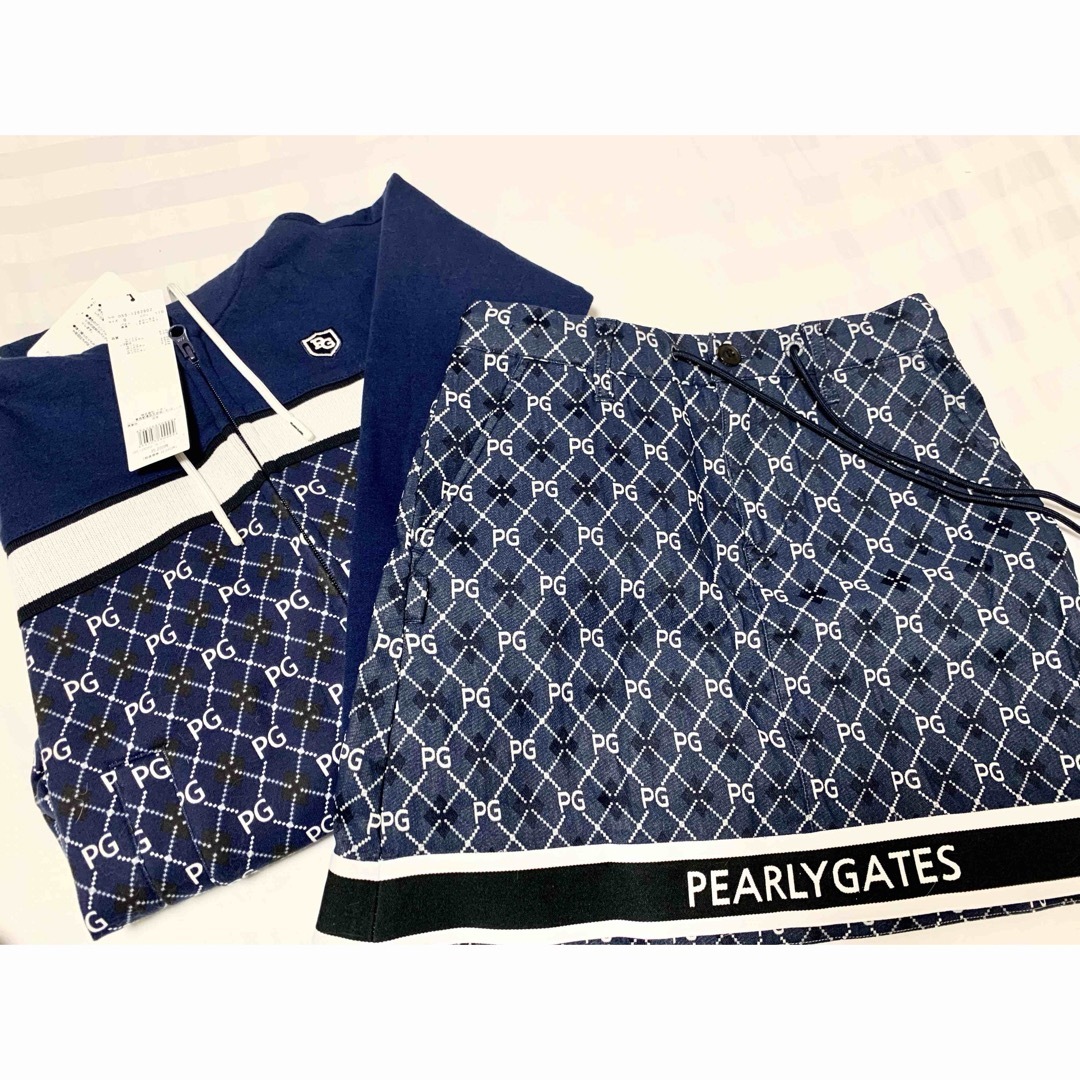 PEARLY GATES - パーリーゲイツ パーカー スカート ニット帽 PEARLY GATES - パーリーゲイツ パーカー スカート ニット帽