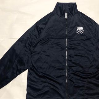 ヴィンテージ(VINTAGE)の【極美品】USA製 オリンピックトラックジャケット ジャージ XL アスリート(ジャージ)