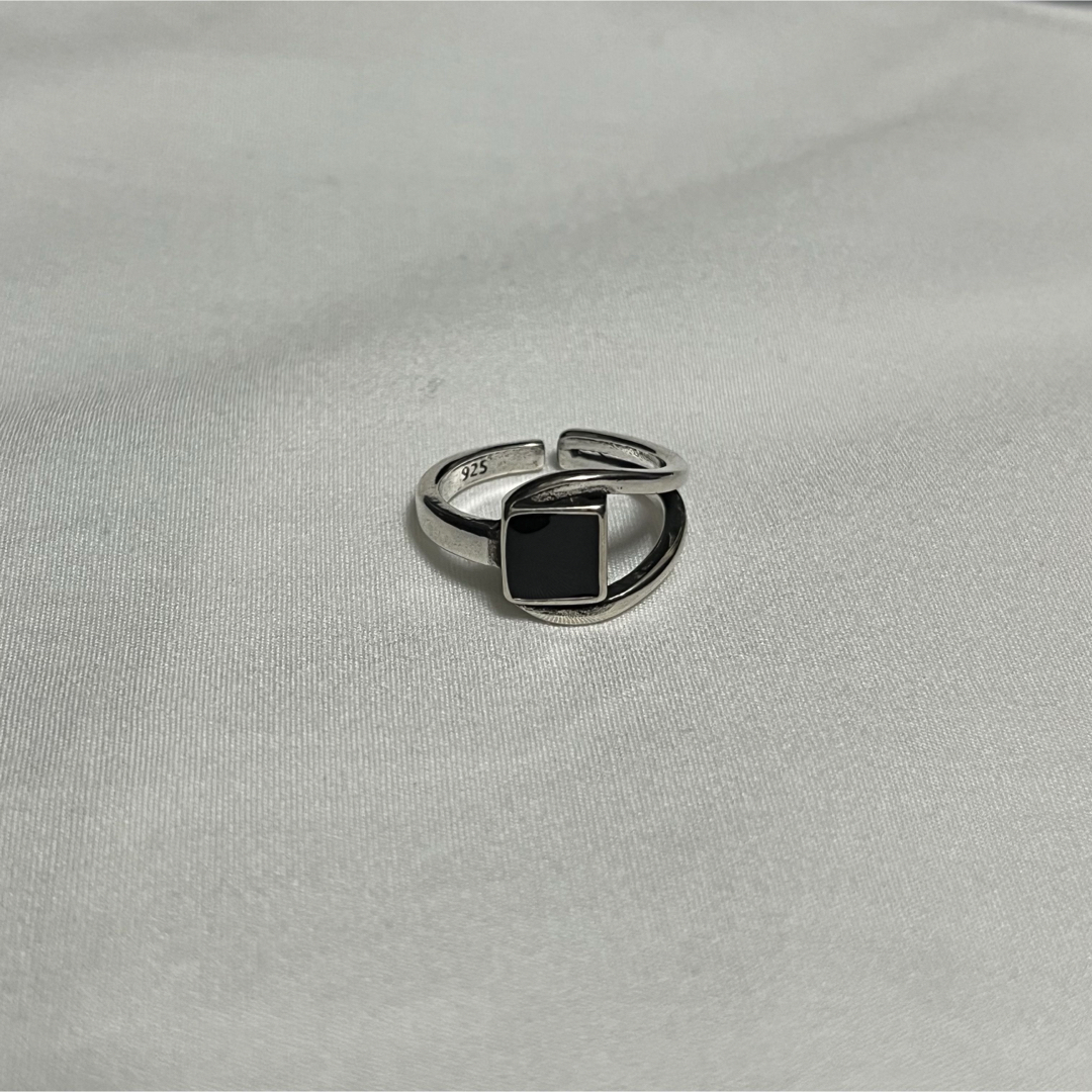 Vintage silver925 オニキス リング 指輪 メンズのアクセサリー(リング(指輪))の商品写真