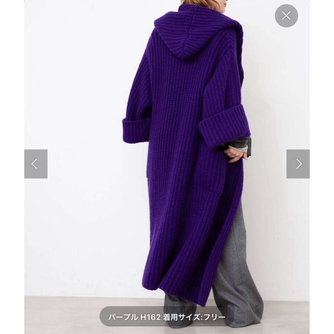 Deuxieme Classe 【LUREN/ルーレン】LONG KNITコート レディースのジャケット/アウター(ニットコート)の商品写真