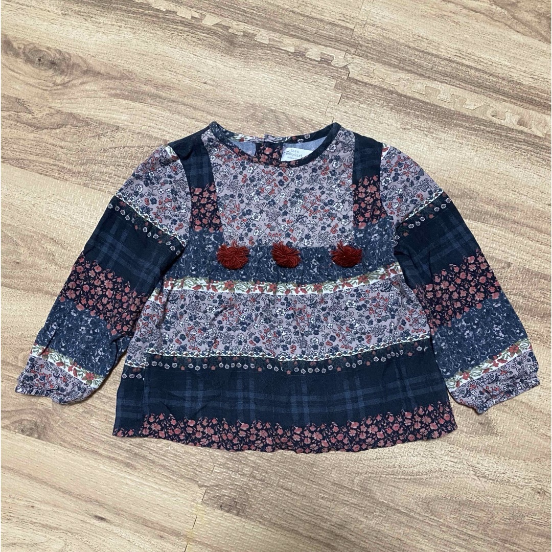 ZARA KIDS(ザラキッズ)のZARAベビー　ブラウス　95 98 100　 キッズ/ベビー/マタニティのキッズ服女の子用(90cm~)(ブラウス)の商品写真