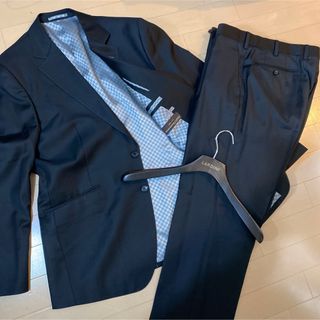 ラルディーニ(LARDINI)の高級生地 カノニコ ブラックスーツ セットアップ super 110's (セットアップ)