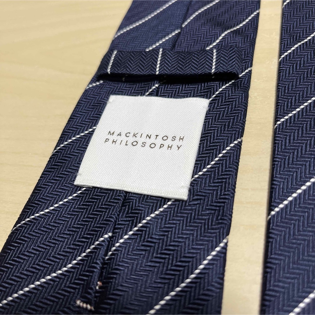 MACKINTOSH PHILOSOPHY(マッキントッシュフィロソフィー)の【美品】MACKINTOSH PHILOSOPHY ヘリンボーン ネクタイ メンズのファッション小物(ネクタイ)の商品写真