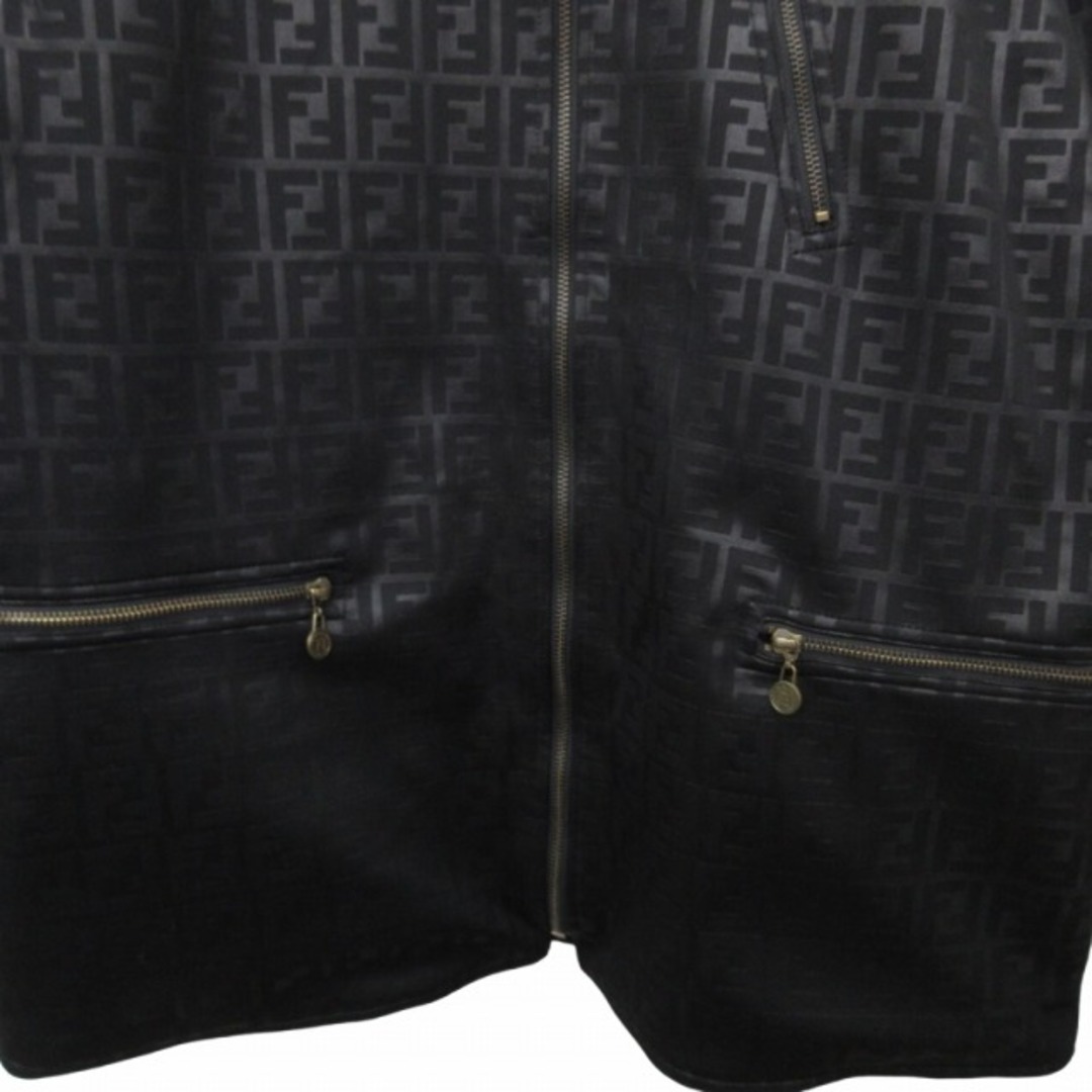 FENDI(フェンディ)のフェンディ 90s ヴィンテージ ズッカ柄 リバーシブルジャケット フリース 黒 メンズのジャケット/アウター(ブルゾン)の商品写真