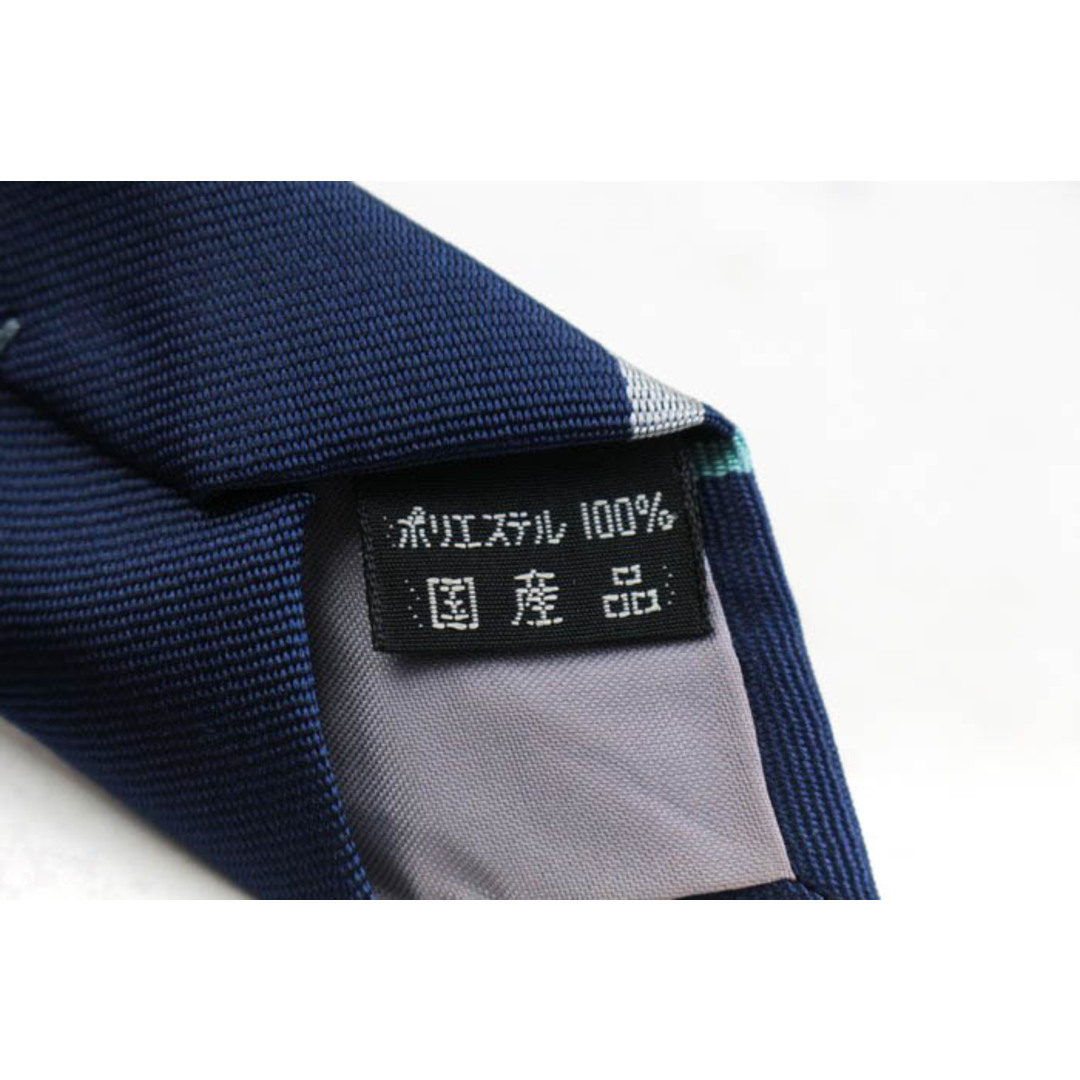 asics(アシックス)のアシックス ブランド ネクタイ ロゴ ストライプ柄 日本製 メンズ ネイビー asics メンズのファッション小物(ネクタイ)の商品写真