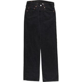 リーバイス(Levi's)の古着 リーバイス Levi's 501 ブラックデニム ストレートデニムパンツ レディースL(w27) /eaa421530(デニム/ジーンズ)