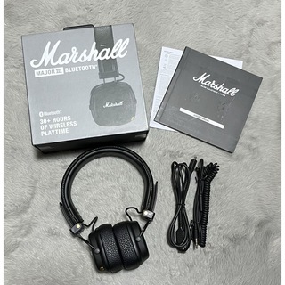 マーシャル(Marshall)のMarshall マーシャル ワイヤレスヘッドホン BK MAJOR III美品(ヘッドフォン/イヤフォン)