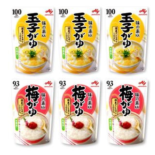 味の素KK おかゆ　玉子がゆ(250g) x3　梅がゆ(250g) x3(レトルト食品)