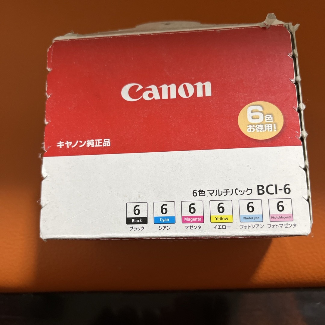 Canon(キヤノン)のCanon インクカートリッジ BCI-6/6MP 6色 スマホ/家電/カメラのPC/タブレット(PC周辺機器)の商品写真