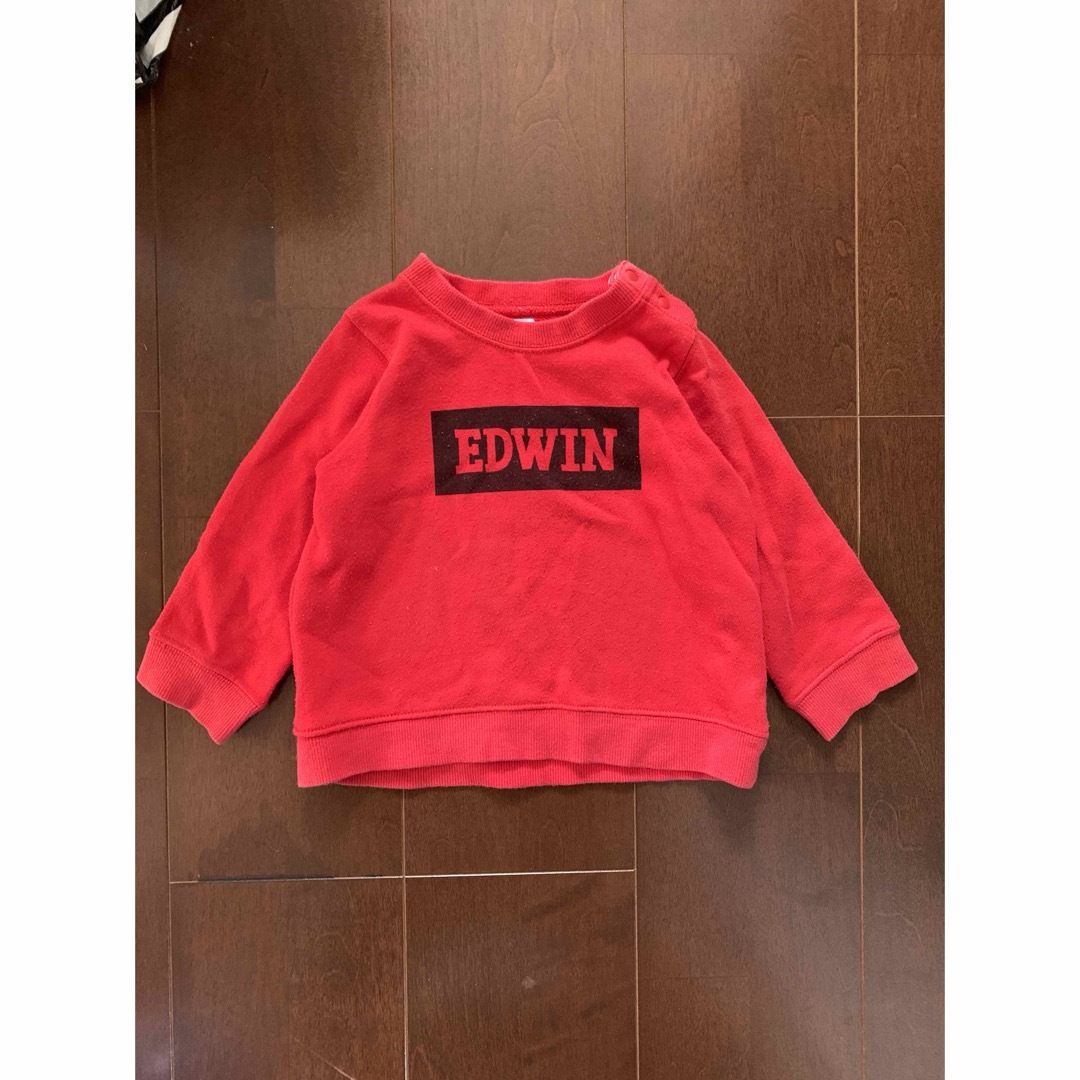 EDWIN(エドウィン)のEDWINキッズトレーナー　90 エドウィン キッズ/ベビー/マタニティのキッズ服男の子用(90cm~)(Tシャツ/カットソー)の商品写真