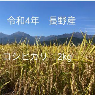 令和4年北信州産コシヒカリ　梱包込み2kg　ゆうパケットポスト(米/穀物)