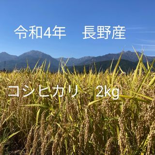 令和4年北信州産コシヒカリ　梱包込み2kg　ゆうパケットポスト(米/穀物)