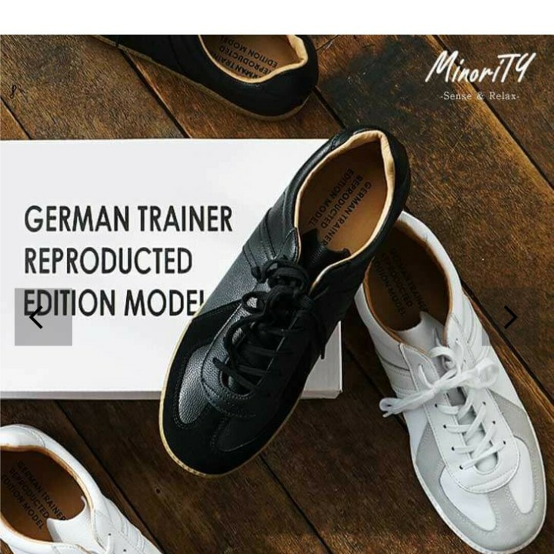 GERMAN TRAINER(ジャーマントレーナー)のMinoriTY GERMAN TRAINER スニーカー ブラック 27.0 メンズの靴/シューズ(スニーカー)の商品写真