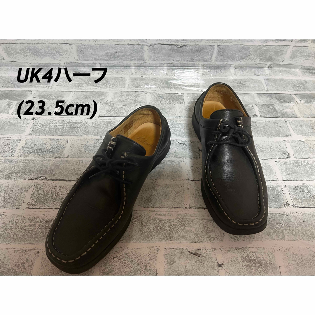 セールショッピング 美品！【Clarks 】Wallabee(23.5)黒 チャッカ