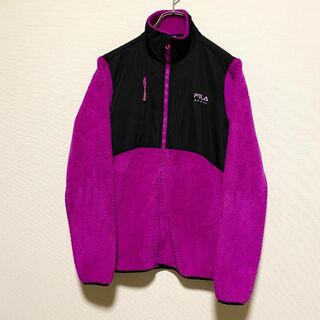 フィラ(FILA)のアメリカ古着　FILA フィラ　フリース　ジャケット　ジップアップ　U27(ブルゾン)