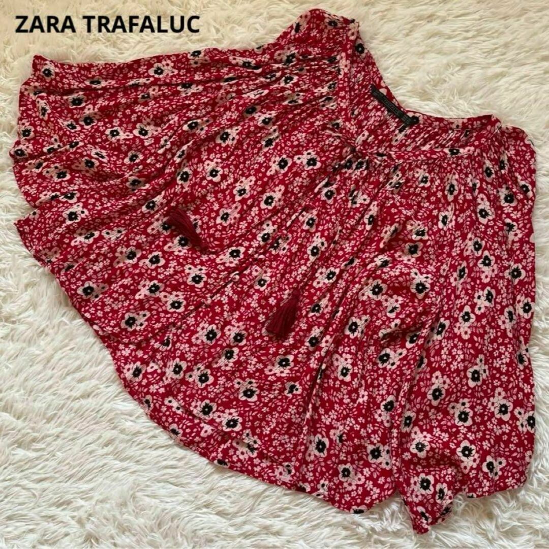 ZARA(ザラ)の美品 ZARA TRAFALUC ゆったり可愛い レーヨン ブラウス XS レディースのトップス(シャツ/ブラウス(長袖/七分))の商品写真