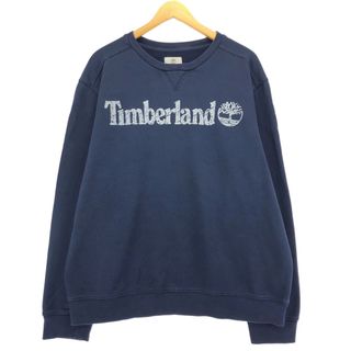 ティンバーランド(Timberland)の古着 ティンバーランド Timberland ロゴスウェットシャツ トレーナー メンズXXL /eaa423912(スウェット)