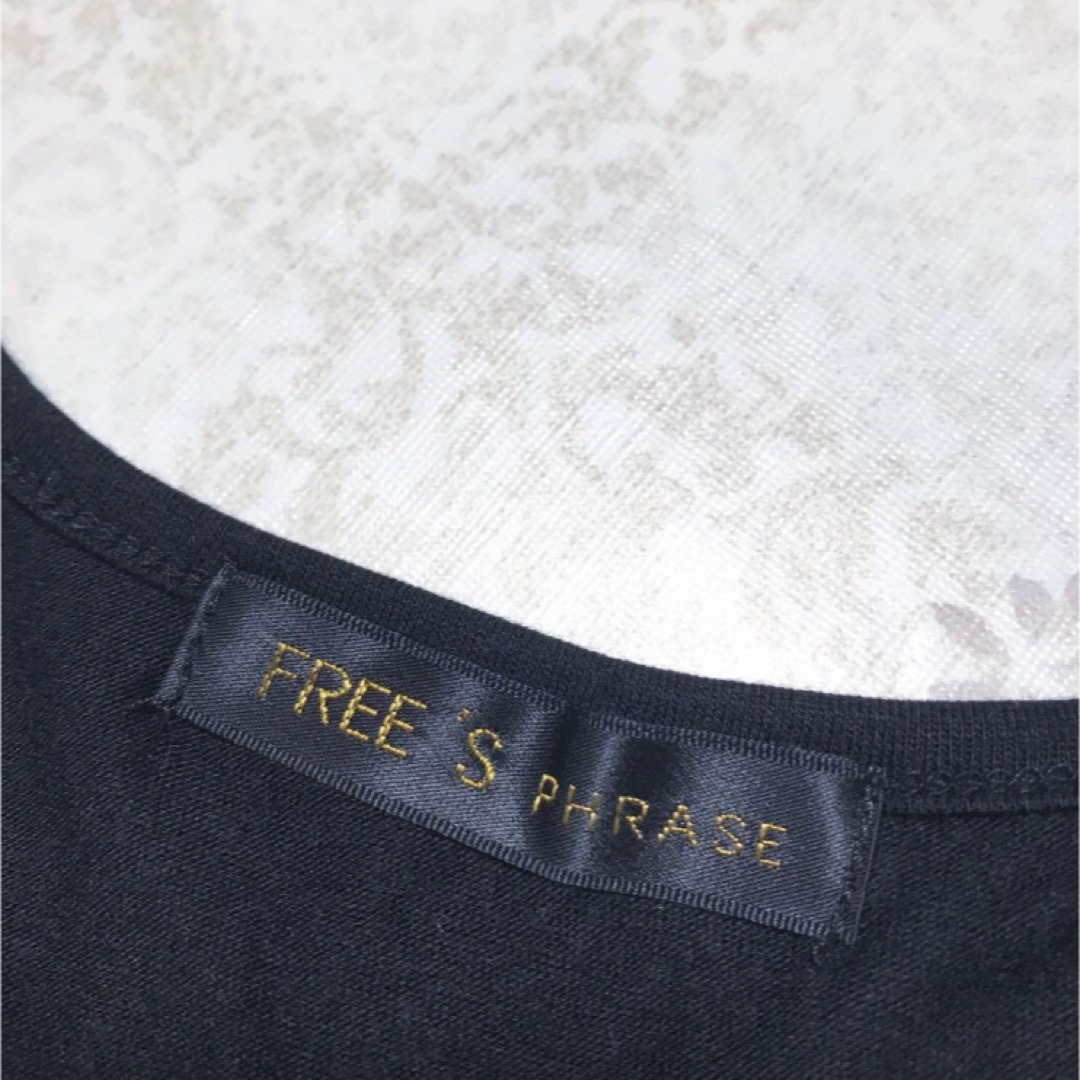 Free's(フリーズ)の【新品】FREE'S フリーズ　トップス　Tシャツ　レース　ブラック　Ｍ レディースのトップス(カットソー(半袖/袖なし))の商品写真