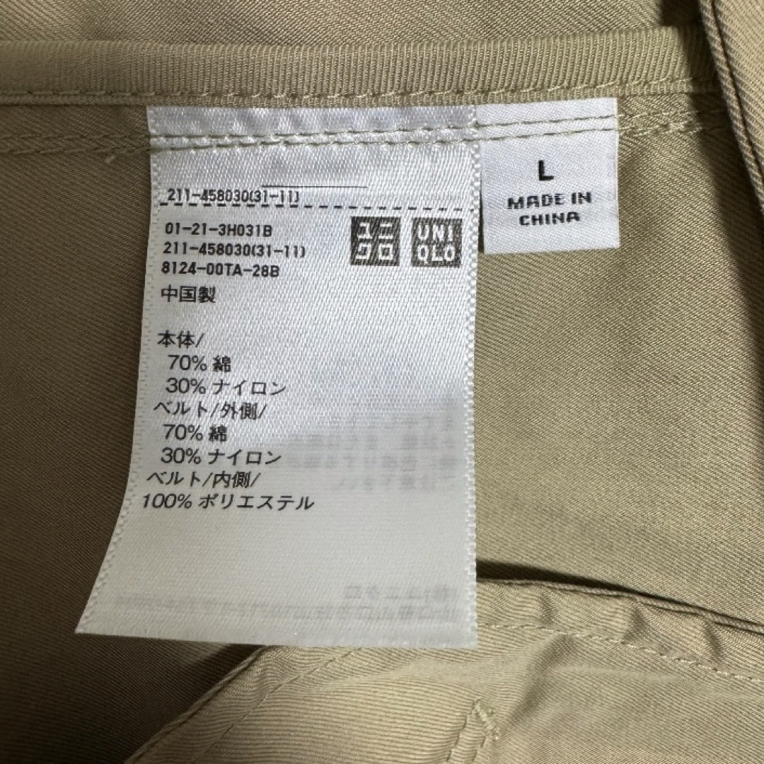 UNIQLO(ユニクロ)のユニクロ　UNIQLO フーデッドロングコート　トレンチコート　ステンカラー レディースのジャケット/アウター(ロングコート)の商品写真