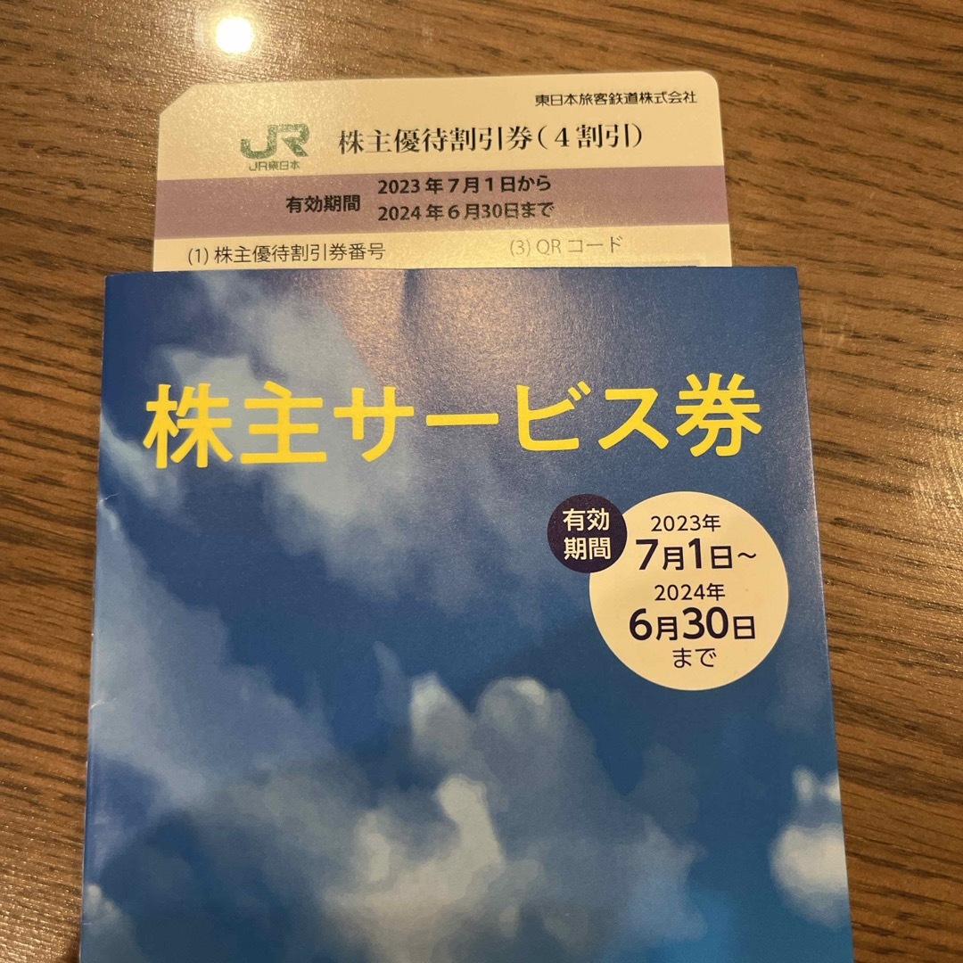 JR(ジェイアール)のJR東日本　株主優待 チケットの乗車券/交通券(鉄道乗車券)の商品写真