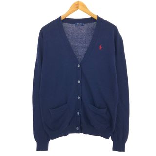 ラルフローレン(Ralph Lauren)の古着 ラルフローレン Ralph Lauren POLO RALPH LAUREN コットンニットカーディガン レディースS /eaa424147(カーディガン)