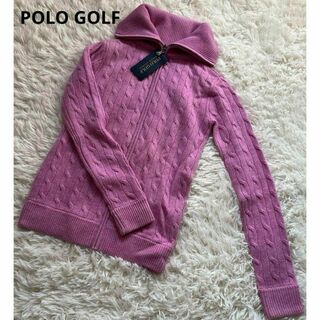 Polo Golf - タグ付POLO GOLF ポロゴルフ ハーフジップ ニットセーター ピンク XS