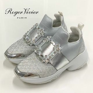 ROGER VIVIER - 9184 ロジェヴィヴィエ ヴィヴラン ストラスバックル スニーカー