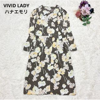 ハナエモリ(HANAE MORI)のVIVID LADY ビビッドレディ ハナエモリ フラワープリントワンピース(ひざ丈ワンピース)