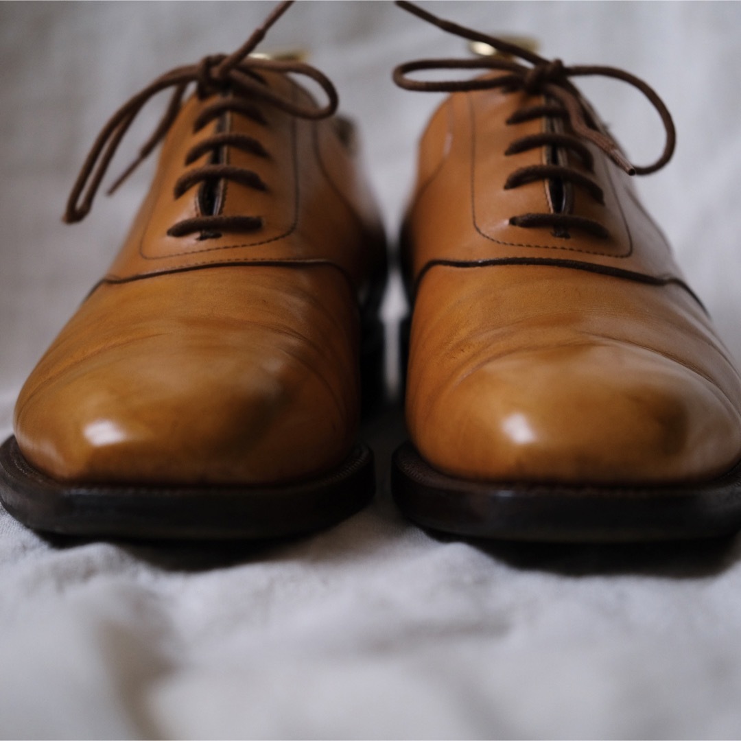 ENZO BONAFE(エンツォボナフェ)のEnzo Bonafeエンツォボナフェ グッドイヤーサドルプレーントゥ茶41 メンズの靴/シューズ(ドレス/ビジネス)の商品写真