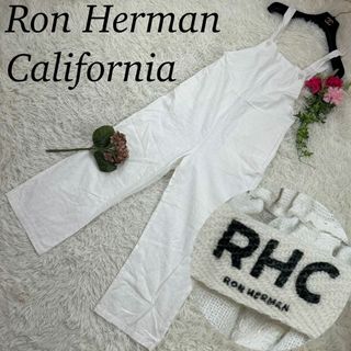 希少/サイズ表記S✨】RonHerman 白オーバーオール 有害 希少/サイズ表記S✨】RonHerman 白オーバーオール 有害