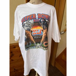 リーボック(Reebok)の未使用　ヴィンテージ　Tシャツ　NFL 2007 スーパーボール　アメフト(Tシャツ/カットソー(半袖/袖なし))