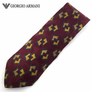 ジョルジオアルマーニ(Giorgio Armani)のジョルジオ・アルマーニ　ネクタイ シルク 100% ボルドー ビジネス(ネクタイ)