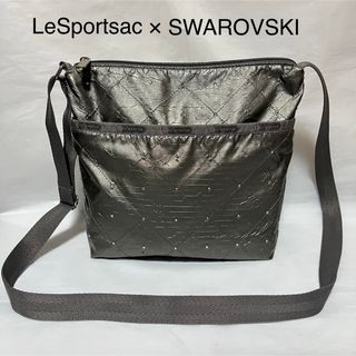 レスポートサック(LeSportsac)のレスポートサック スワロフスキー　コラボ ショルダーバッグ　シルバー　スタッズさ(ショルダーバッグ)